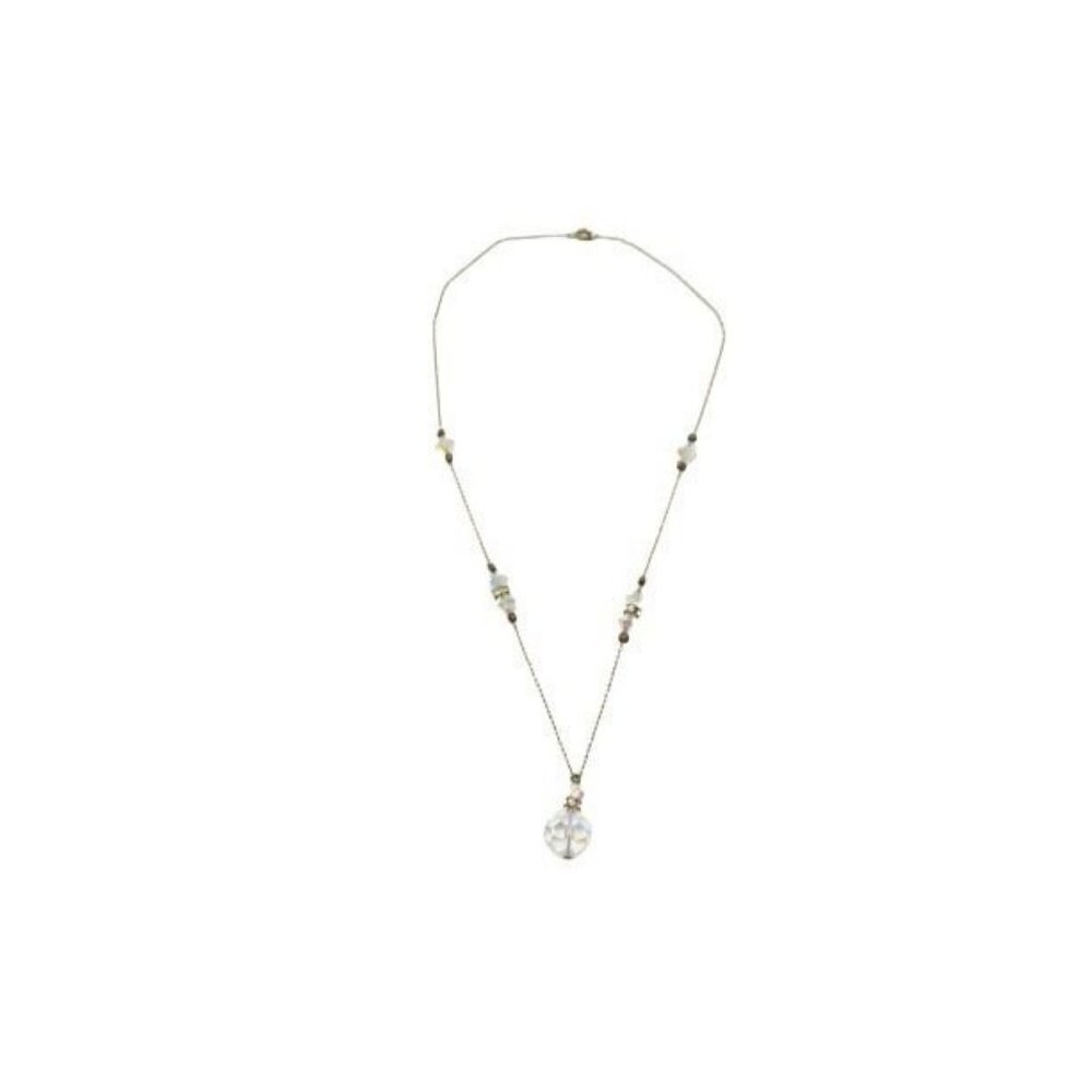 Clear Crystal Art Deco Style Necklace